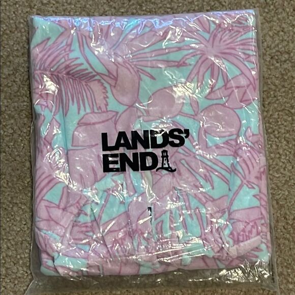 Paradise Aqua Palm Foliage Cover Up - Picture 4 of 4